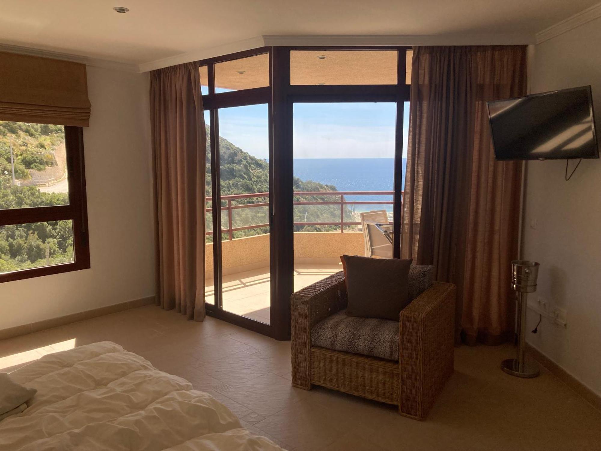 Atico Duplex Penthouse Rosa Marina Club Nautico Calpe Penon Sea View Exterior foto