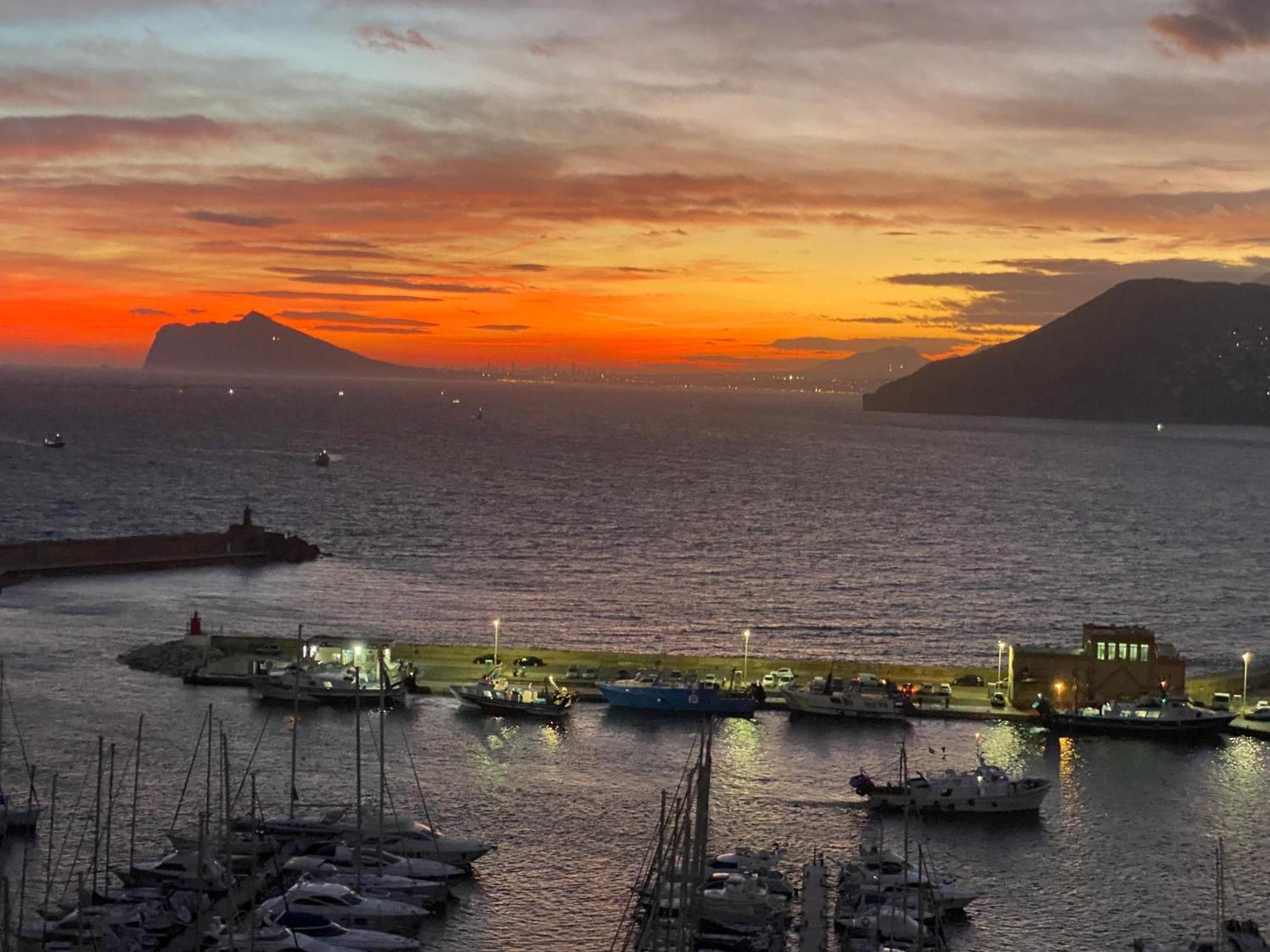 Atico Duplex Penthouse Rosa Marina Club Nautico Calpe Penon Sea View Exterior foto